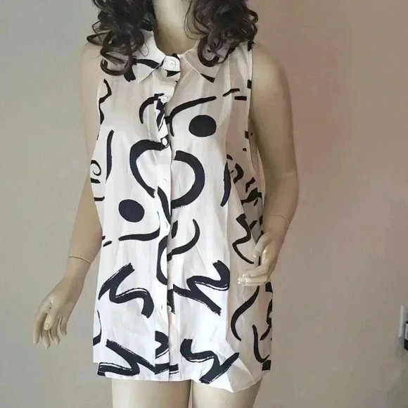 Blouse abstract print - Picture 2 of 4